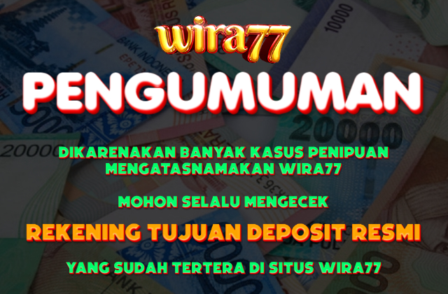 wira77 rekening deposit